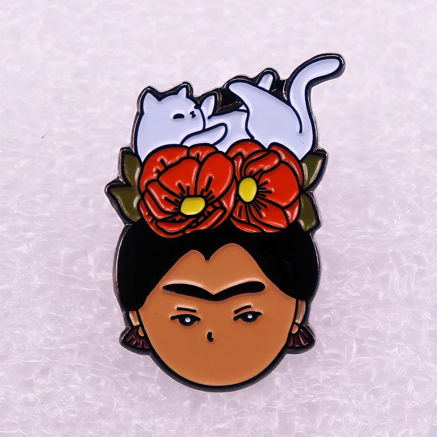 Frida Kahlo Porträt Brosche Kleidung Pin