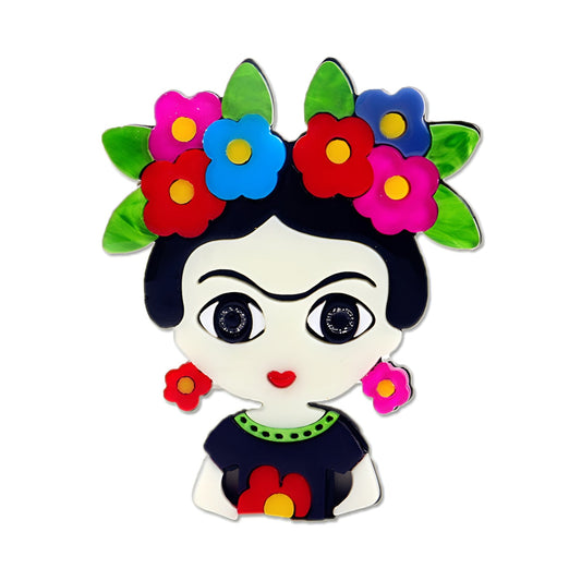 Frida Kahlo Acryl Brosche Kleidung Pin